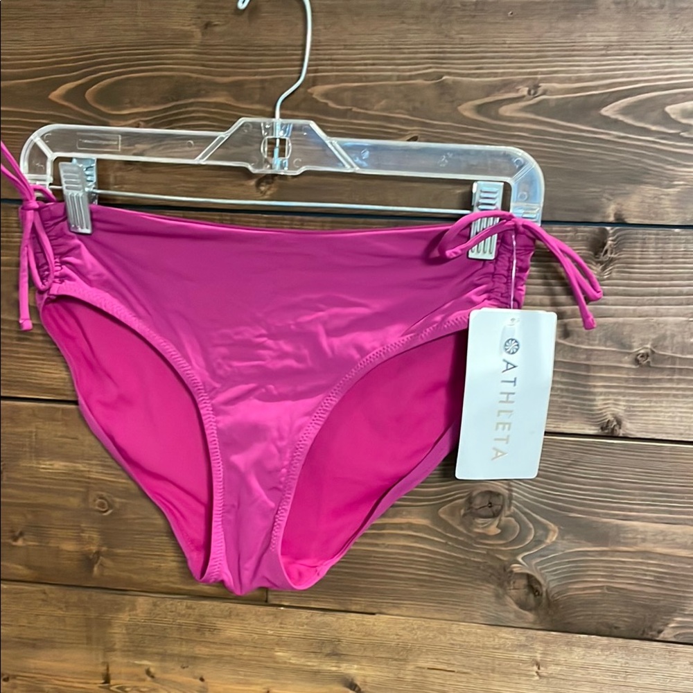 Athleta Pink Bikini Swim Bottoms Size S (#824) - Picture 3 of 8